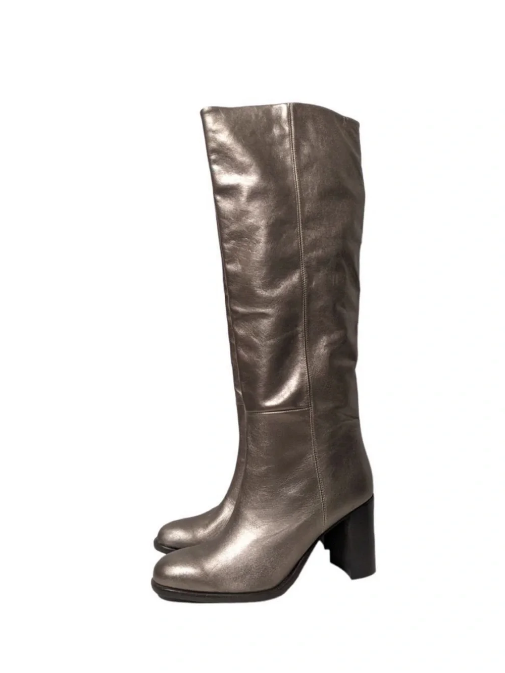 FREE PEOPLE Grayson Knee High Bronze Leather Boots NWOT